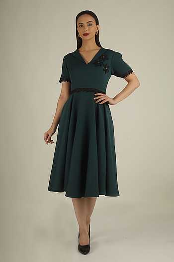 Floral Applique Dress