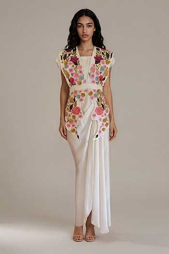 Matilda Embroidered Overlay Skirt Set