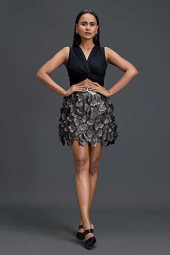 Halter Neck Top & Skirt Set