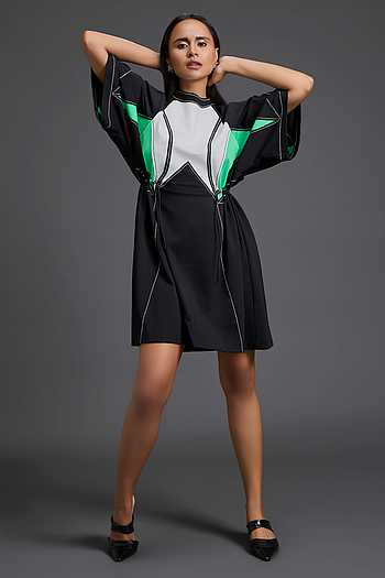 Color Block Panelled Dress