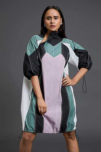 Color Block Short Dress