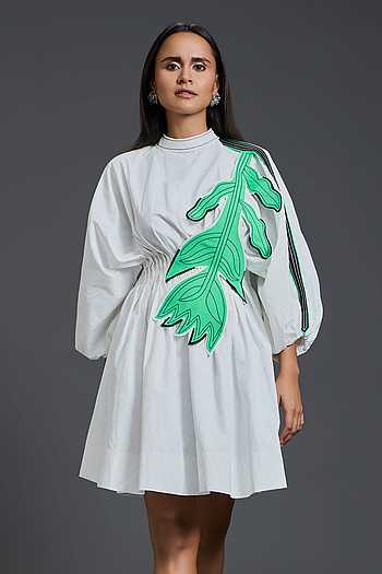 Short Gathered Waist Dress