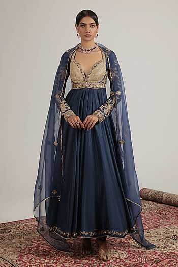 Zardozi Embroidered Anarkali Set