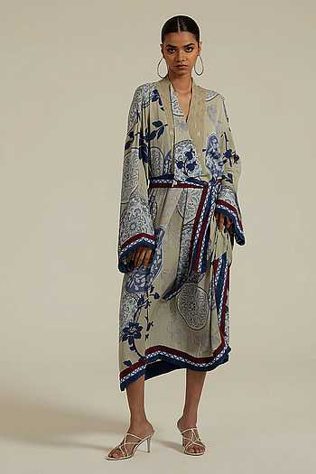 Varya Kaftan Belted Dress