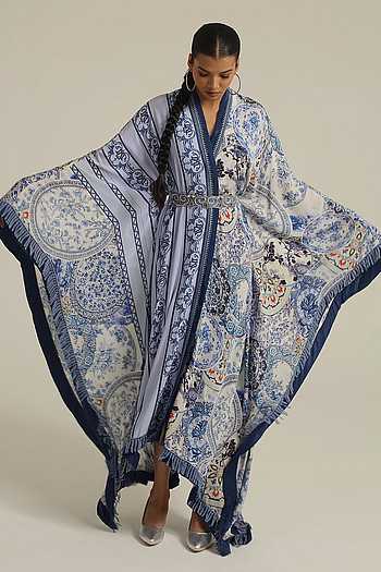 Rasa Belted Kaftan Dress