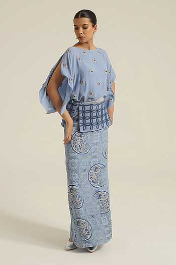 Noor Embroidered Top & Skirt Co-Ord Set