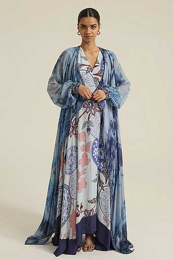 Sameera Floral Print Dress With Jacket