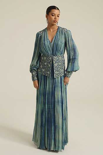 Dilara Embroidered Jacket & Dress Set