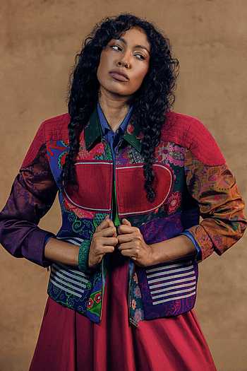 Patchwork Printed Jacket