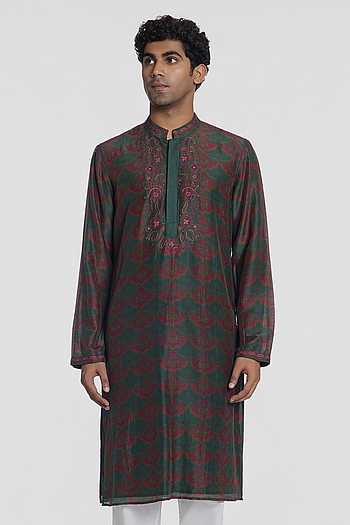 Emerald Artisan Embroidered Kurta