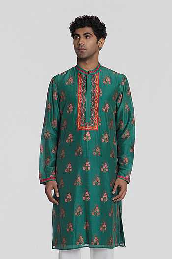 Floral Embroidered Kurta