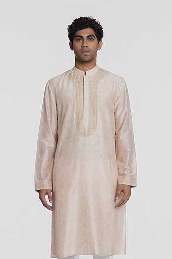 Ivory Bloom Print Kurta