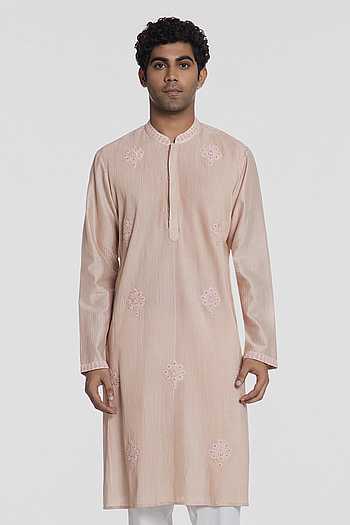 Pearl Ivory Pintuck Kurta