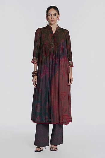 Rangrez Twilight Pintuck Kurta With Pant