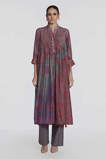 Meher Gul Bloom Print Kurta & Pant Set