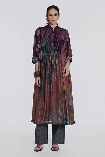 Siyah Regal Printed Kurta & Pant Set