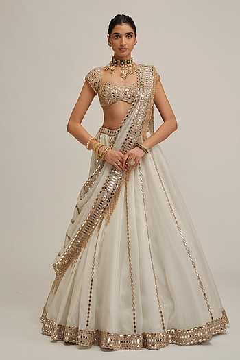 Vvani by vani vats Linear Embroidered Lehenga Set