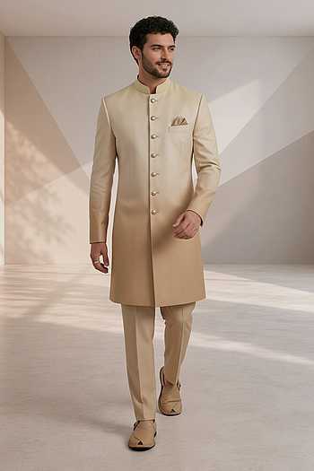 Ombre Sherwani & Pant Set