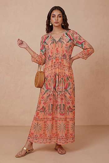 Chinoiserie Printed Kaftan