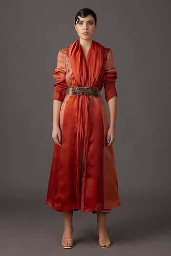 Embellished Dress With Belt