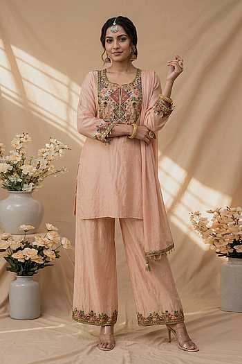 Floral Resham Embroidered Kurta Set