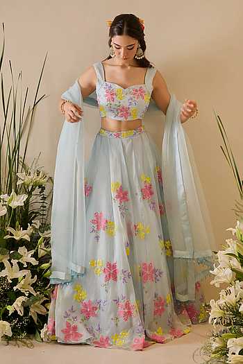 Elsa Sequin Embroidered Lehenga Set