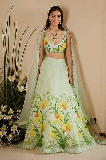 Ariel Sequin Work Lehenga Set