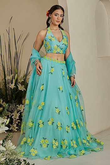 Bloom Sequin Embroidered Lehenga Set