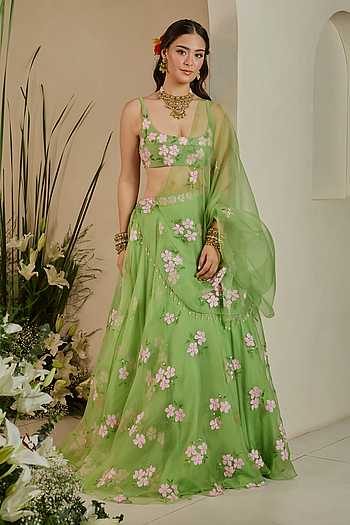 Tiana Sequin Embroidered Lehenga Set