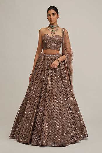 Flower Cutwork Embroidered Lehenga Set