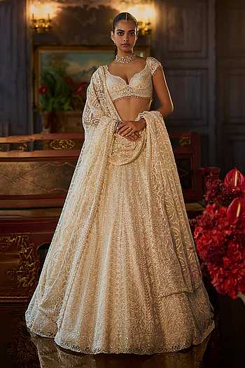 Crystal Embroidered Lehenga Set