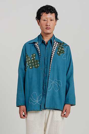Ether Kantha Embroidered Jacket