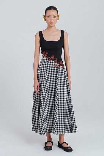 Groove Handloom Panelled Dress