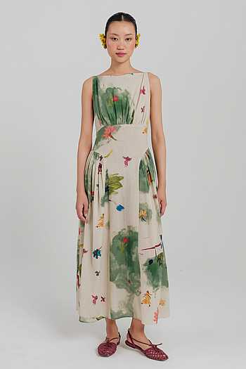 Sway Panelled Printed Dress