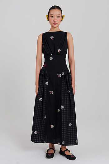 Leap Jamdani Panelled Dress