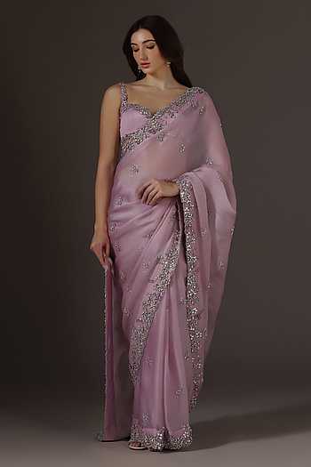 Silk Organza Saree & Blouse Set