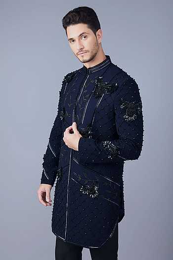Celestial Wing Embroidered Sherwani Set