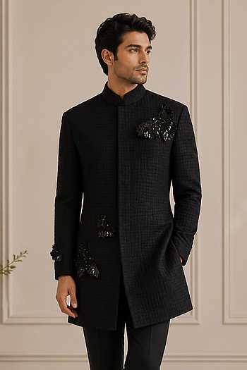 Bird Embroidered Bandhgala