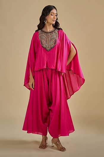 Embroidered Kaftan Pant Set