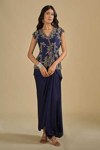 Dori Embroidered Jacket & Skirt Set