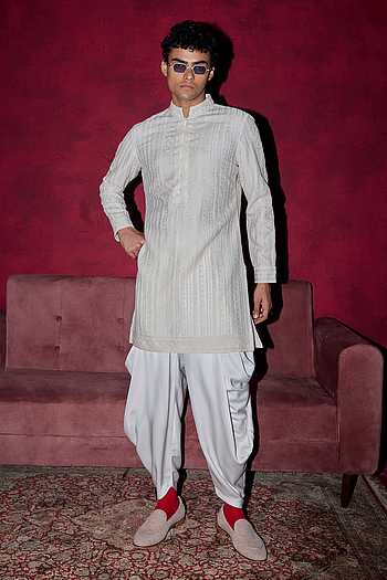 Geometric & Ornamental Pattern Kurta Set