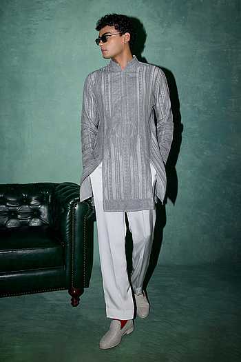 Geometric & Ornamental Pattern Kurta Set