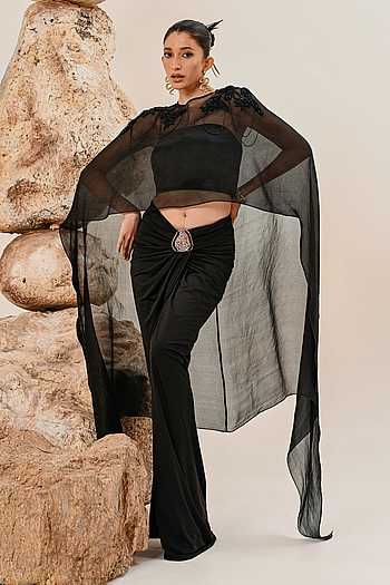 Short Cape & Skirt Set