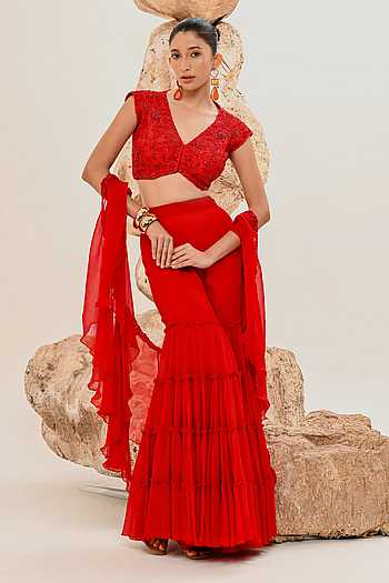 Tiered Frill Sharara Set