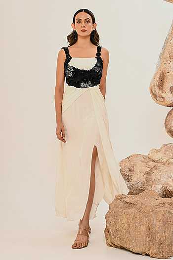 Draped Maxi Dress