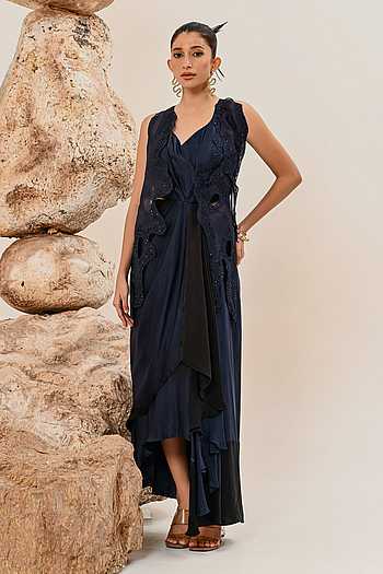 Cutwork Sleeveless Dress