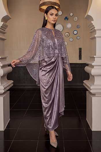 Libra Lunar Shimmer Cape & Dress Set
