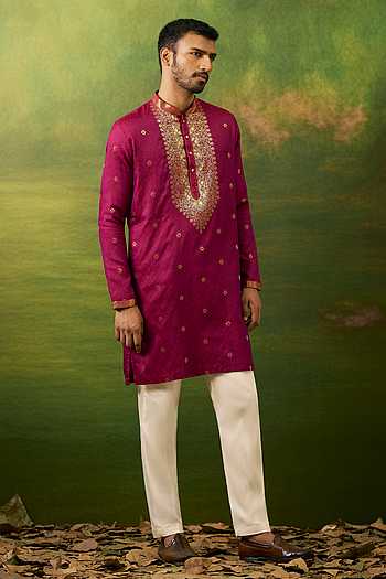Geometric Pattern Kurta Set