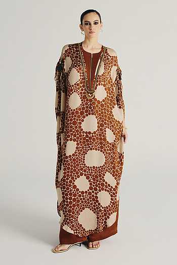 Sahra Printed Kaftan & Pant Set