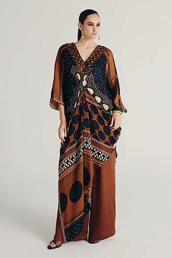 Ruwa Printed Kaftan & Pant Set